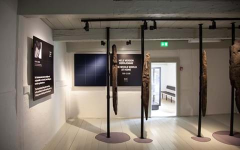 Køge Museum, udsmykning med filt på væg (1)